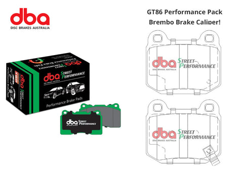 Brake Pads - Rear - DBA Street Performance - GT86 Performance Pack - Brembo Caliper