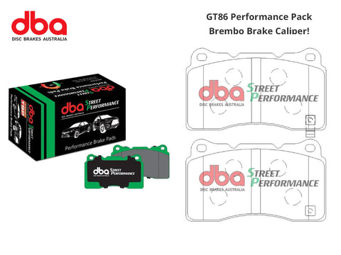 Brake Pads - Front - DBA Street Performance - GT86 Performance Pack - Brembo Caliper