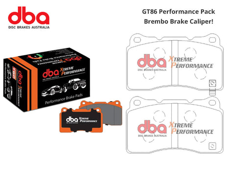 Brake Pads - Front - DBA Xtreme Performance - GT86 Performance Pack - Brembo Caliper