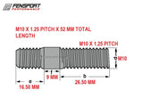 M10 x 1.25 Inconel Stud - Manifold to Head - dimensions