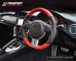 Red Leather Sports Steering Wheel - GT86 & BRZ