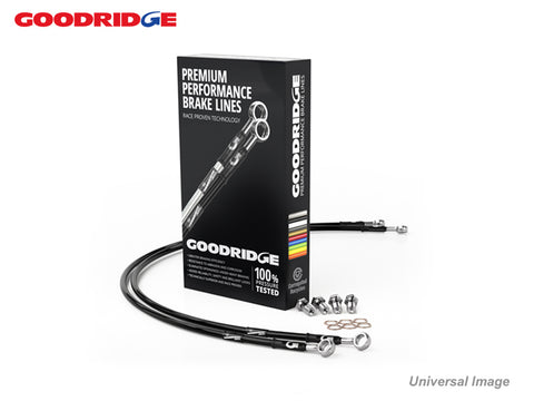 Goodridge Brake Hose Kit - Stainless Steel - Aygo 1.0  VVTI, 1.4 HDI 2005>